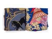 Two Hermès 90cm Silk/Cashmere Scarves