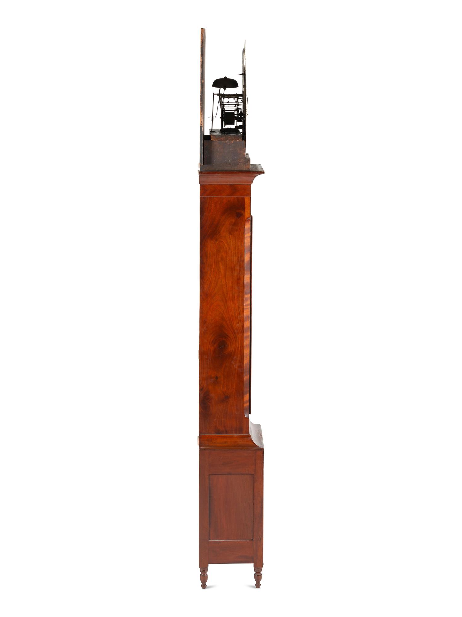 A Federal Inlaid Mahogany Tall Case Clock