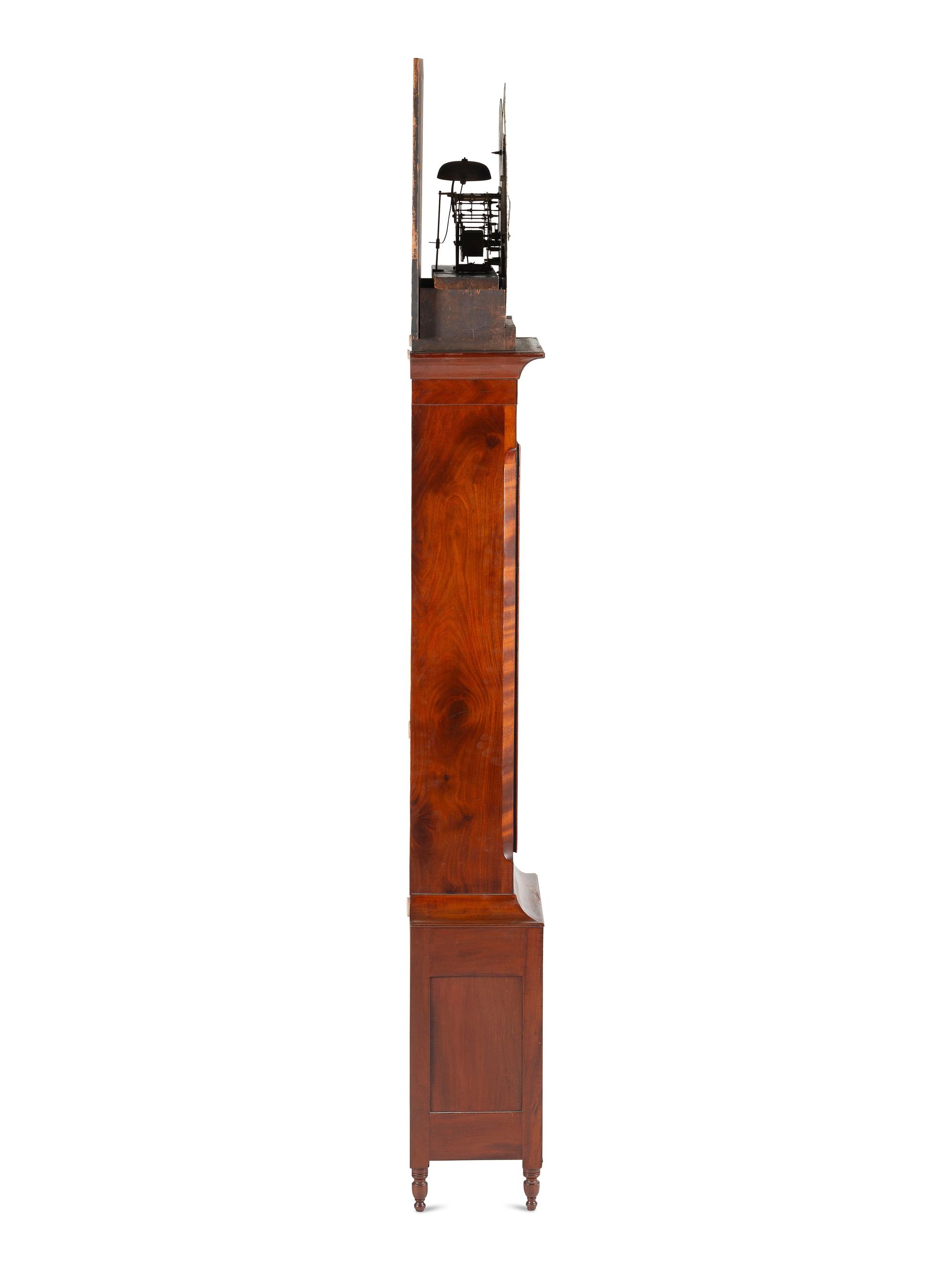 A Federal Inlaid Mahogany Tall Case Clock