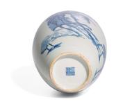 A Chinese Blue and White Porcelain Vase