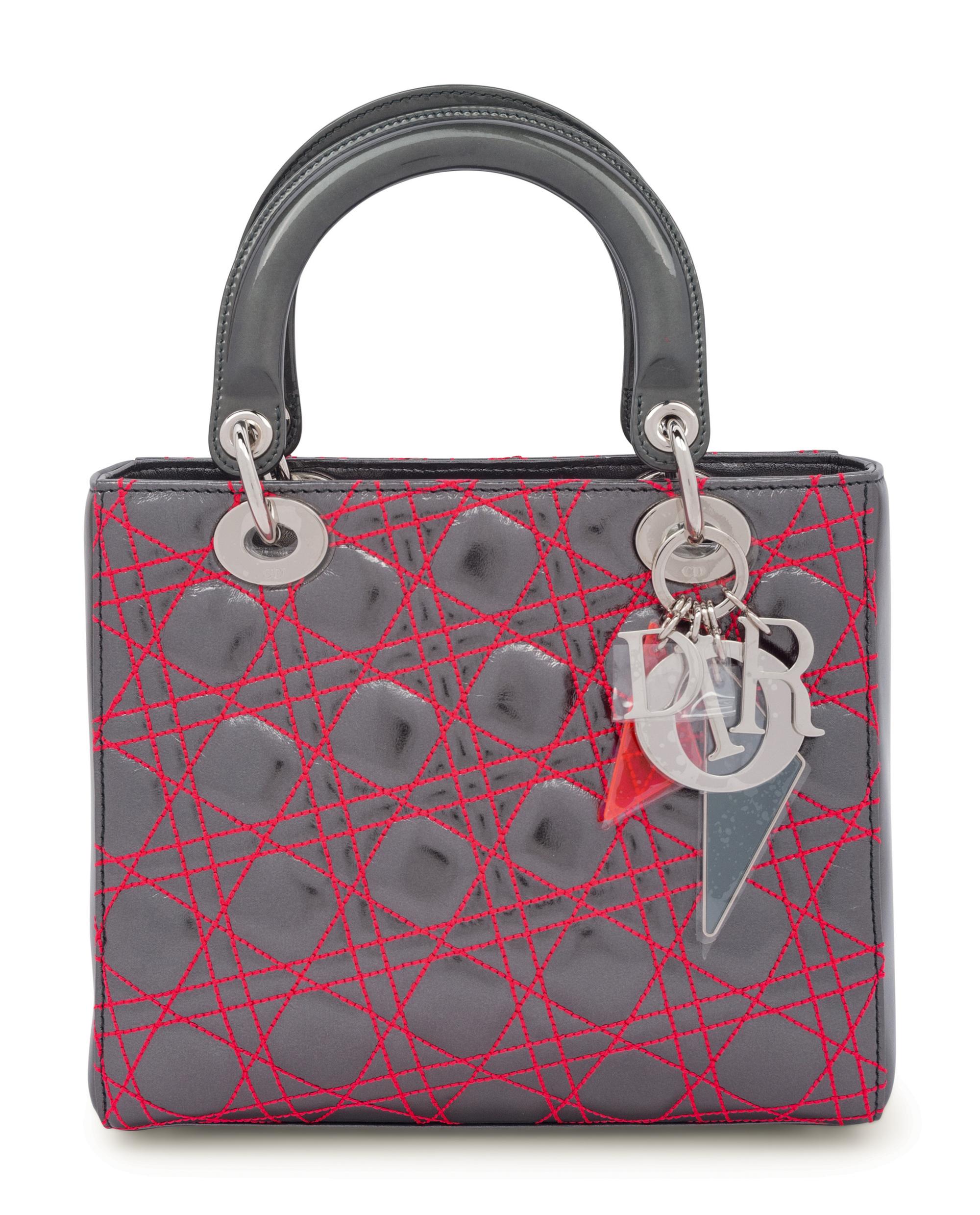 Christian Dior Small Lady Dior Bag by Anselm Reyle, 2011