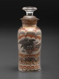 An Early Andrew Clemens (American, 1857-1894) Eagle Sand Bottle
