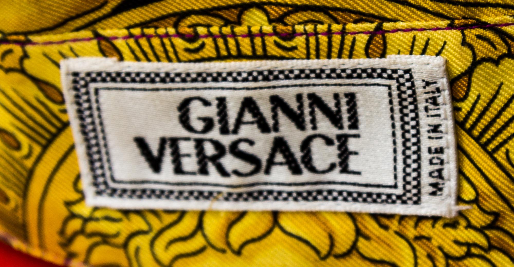 A Gianni Versace Silk Print Shirt, Size 54.