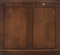 An Italian Carved Walnut Marble-Top Cabinet in the Louis XV Taste