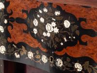 A French Burl Amboyna and Brass-Inlaid Cave à Liqueur