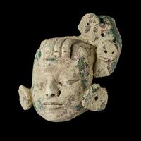 A Maya Stucco Head of a Dignitary
