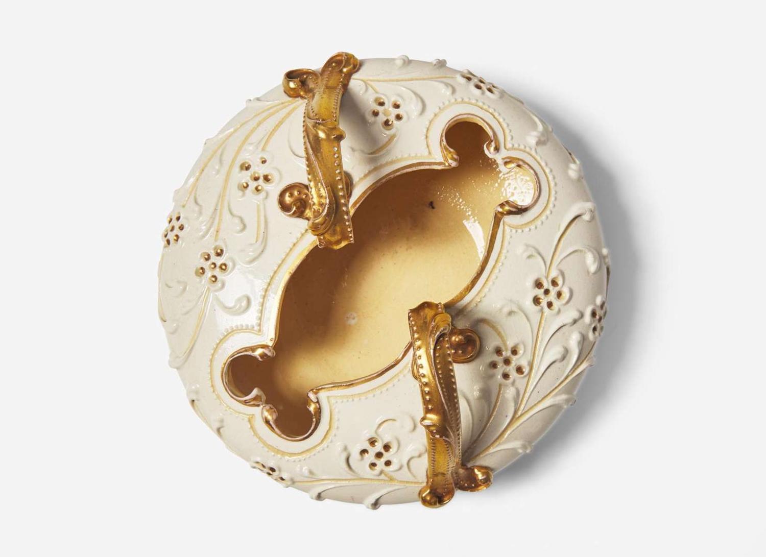 A Wedgwood Harry Barnard Queensware Handled Vase, UK, circa 1895