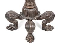 A Pair of Continental Bronze Andirons