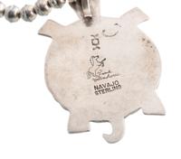 Navajo and Laguna Silver and Inlay Necklaces