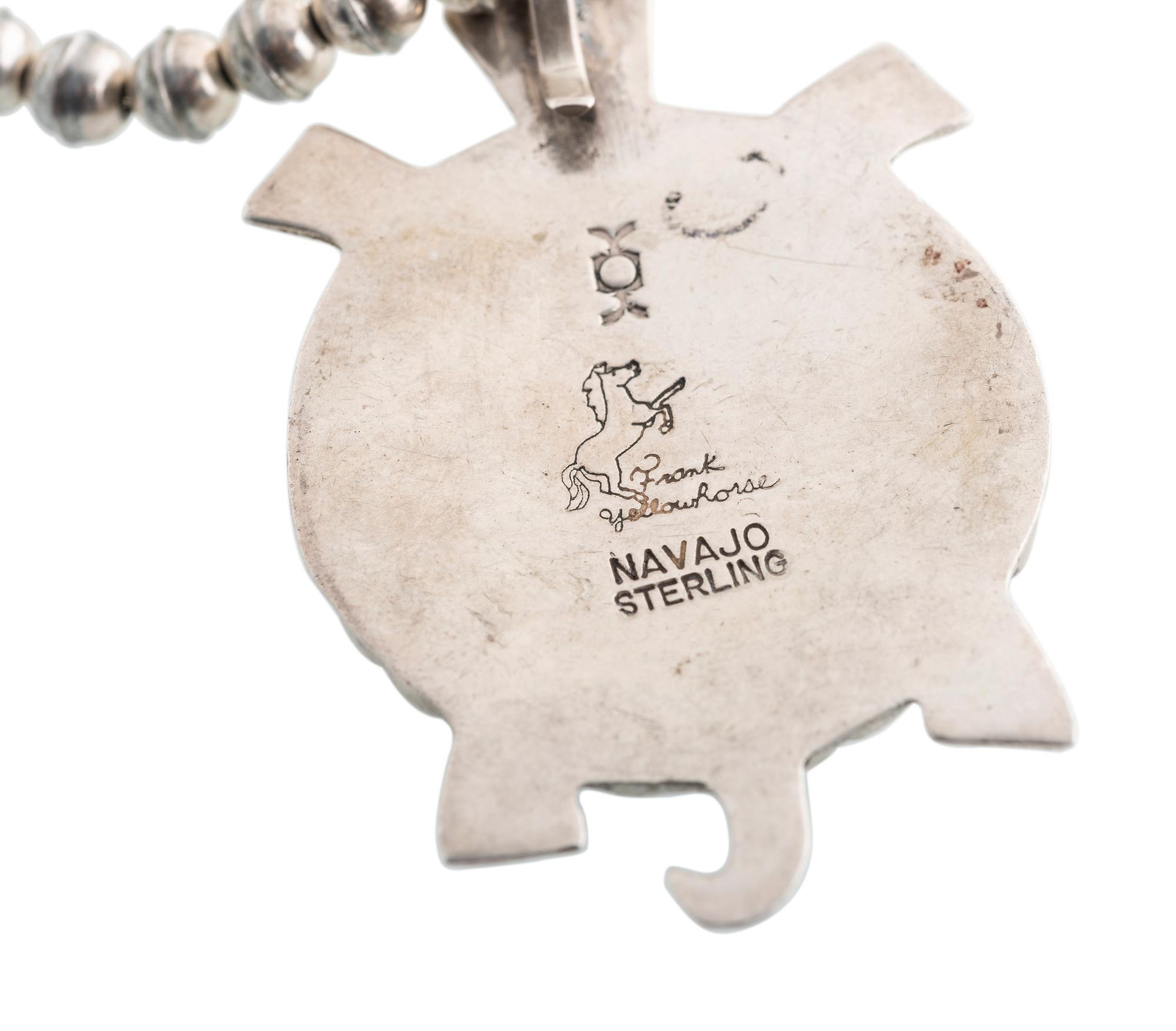 Navajo and Laguna Silver and Inlay Necklaces
