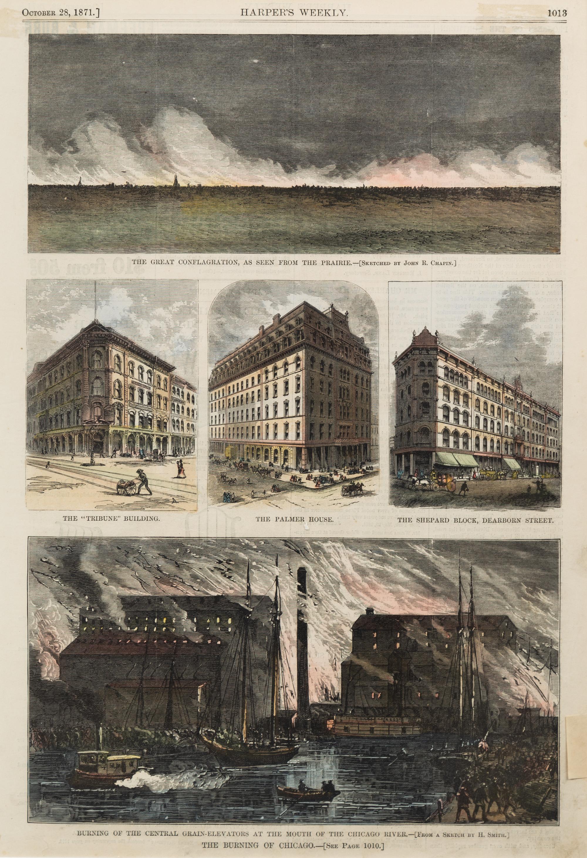 [HARPER'S WEEKLY]. A group of approximately 20 Harper's Weekly steel engravings.
