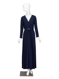 Lanvin, Navy Knit Evening Gown