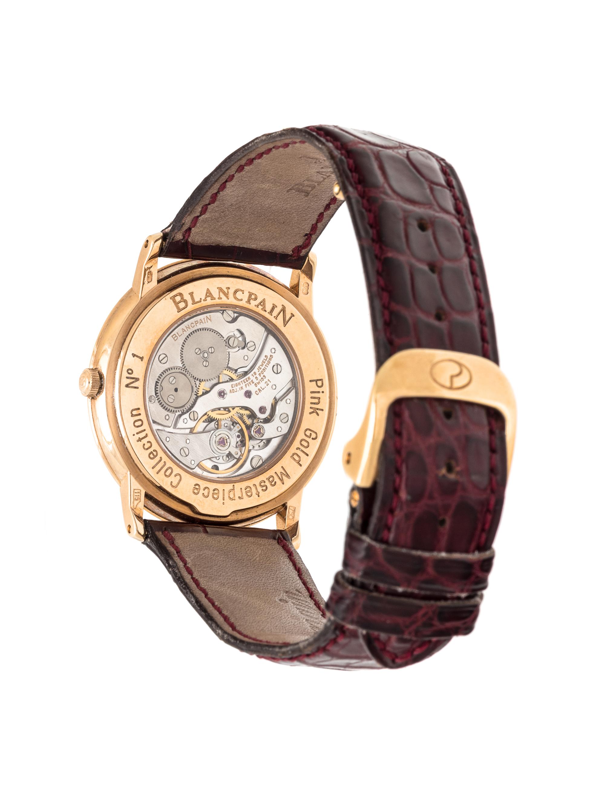 BLANCPAIN, 18K PINK GOLD 'MASTERPIECE' WRISTWATCH
