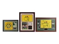 A Group of PGA Golf Tournament Signed Autograph Displays