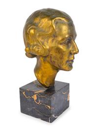 A Bronze Portrait Head of Woman — 20TH CENTURY