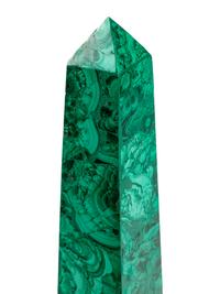 A Pair of Large Malachite Obelisks