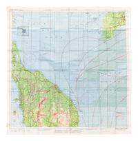 [ARMY AIR FORCE]. A group of World War II escape charts, all printed in Washington, D. C. on synthetic silk cloth, comprising: