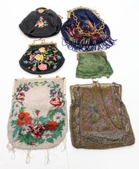 A Collection of Six Art Deco Handbags Height of tallest 8 1/2 inches. — FIRST HALF 20TH CENTURY