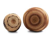 Northern California Basketry Hat and Lidded Container