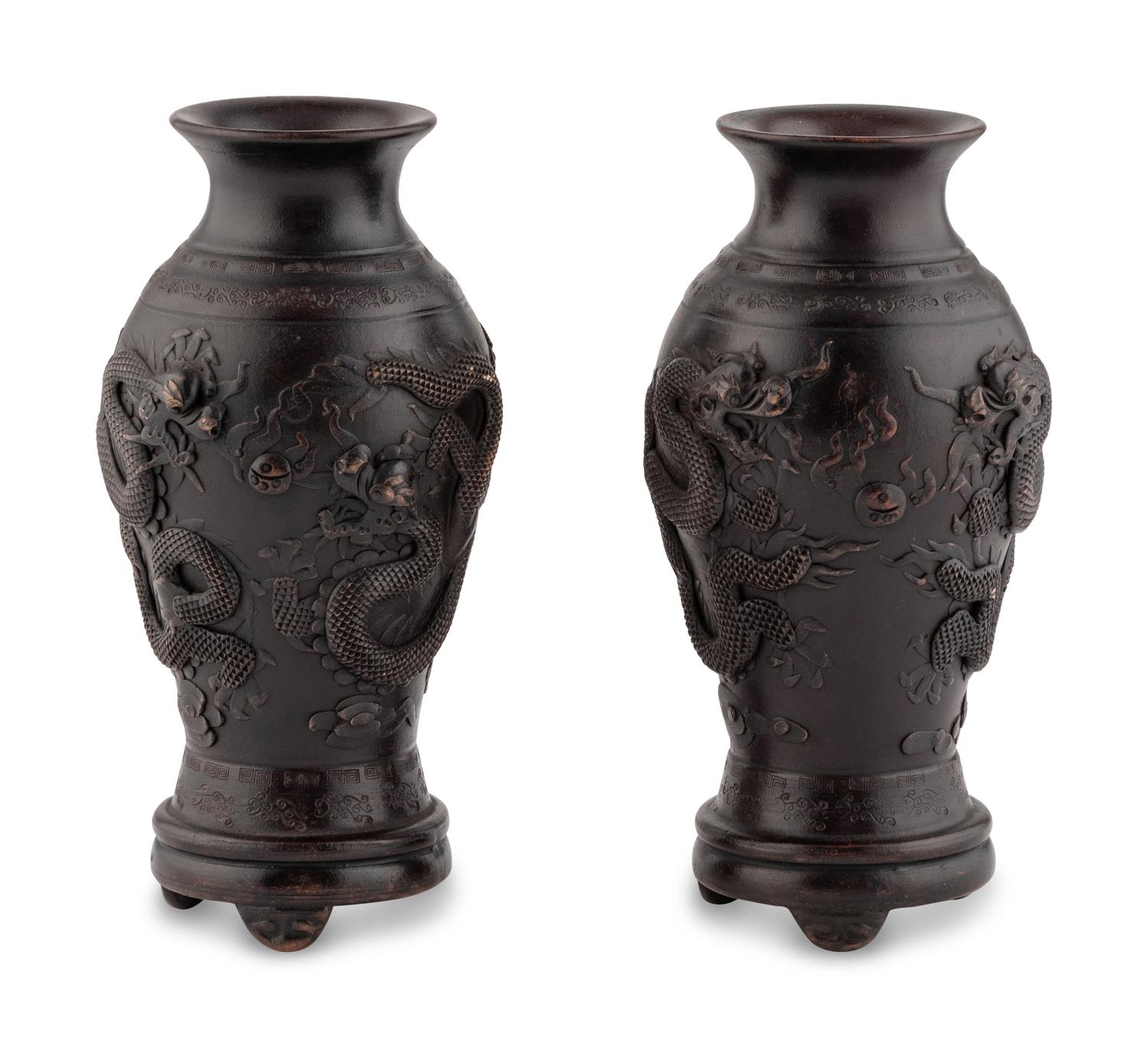 A Pair of Japanese Ceramic Vases