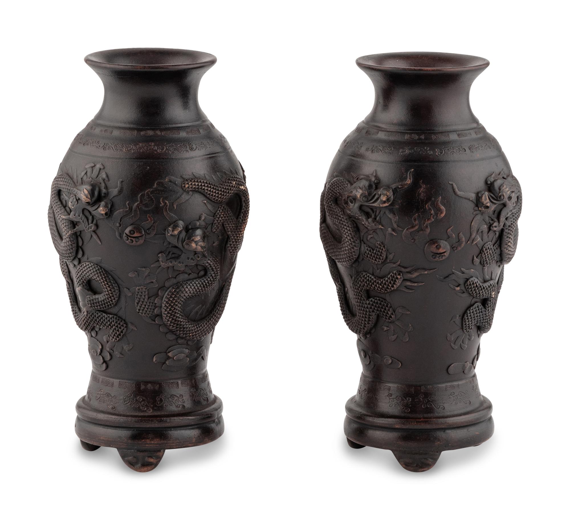 A Pair of Japanese Ceramic Vases