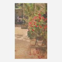 Childe Hassam (American, 1859–1935) Mrs. Hassam in a Garden, Villiers-le-Bel