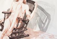 Philip Pearlstein, (American, b. 1924), Nude with Rocker, 1977