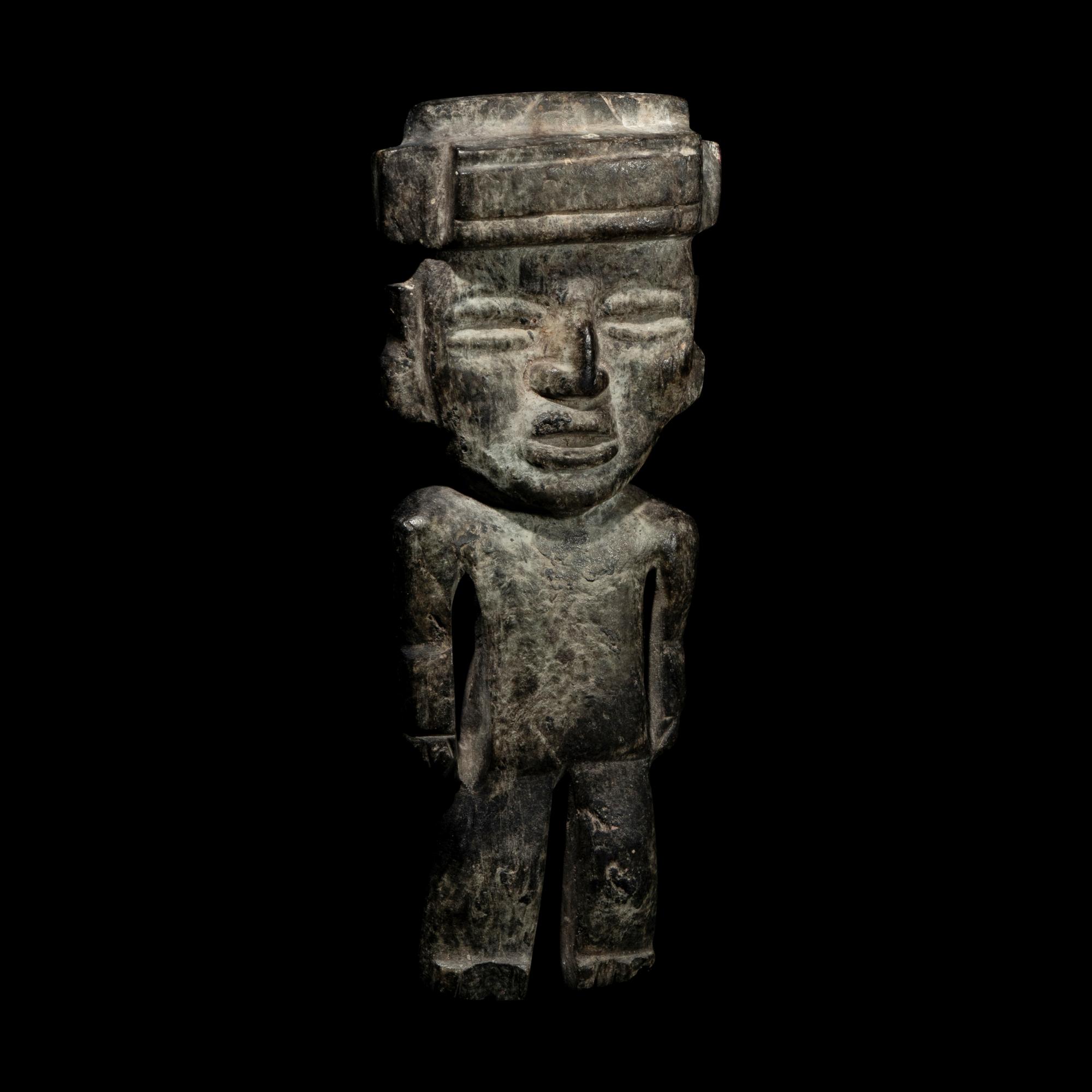 A Teotihuacan Greenstone Standing Figure