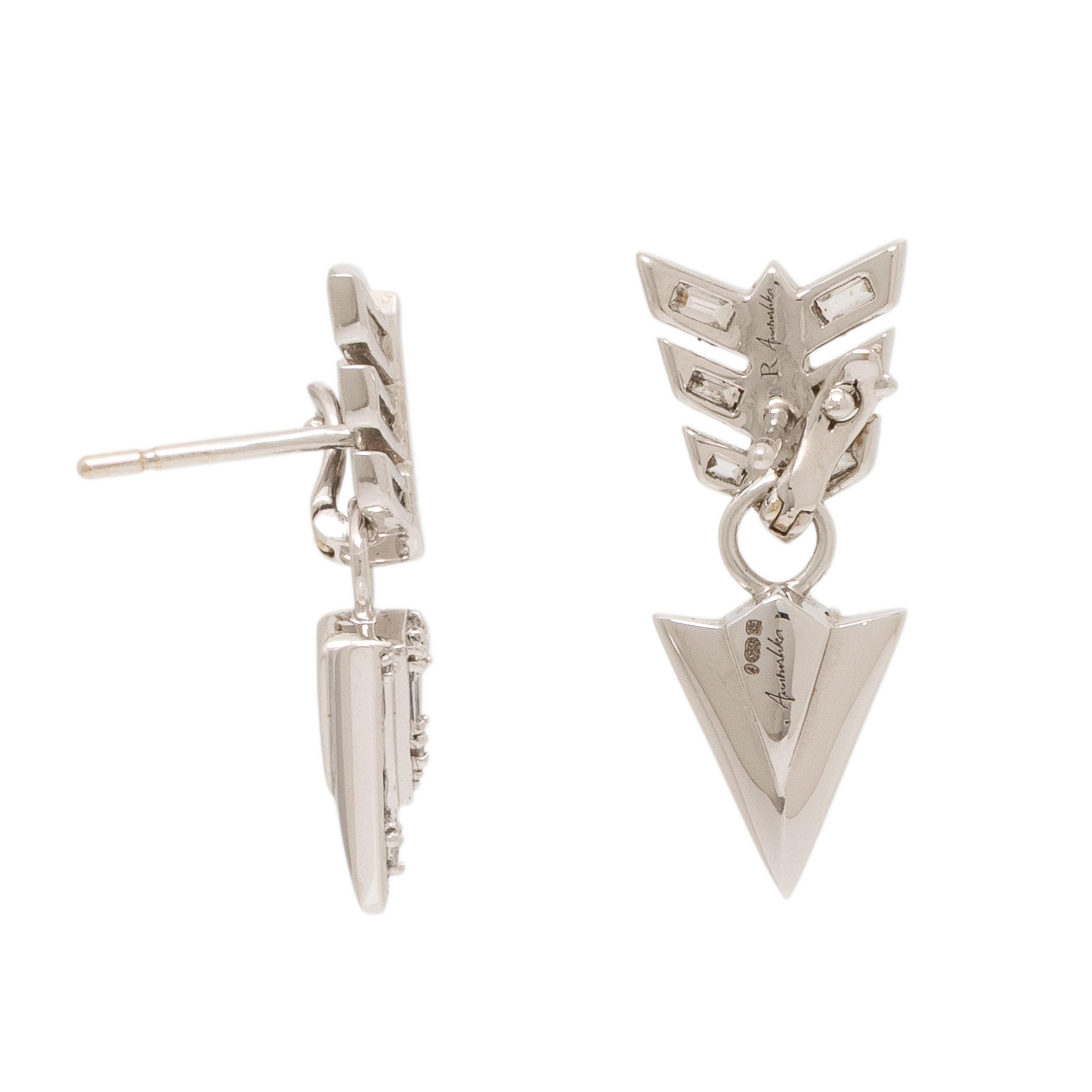 Annoushka, 'Flight Arrow', White Gold and Diamond Convertible Earrings