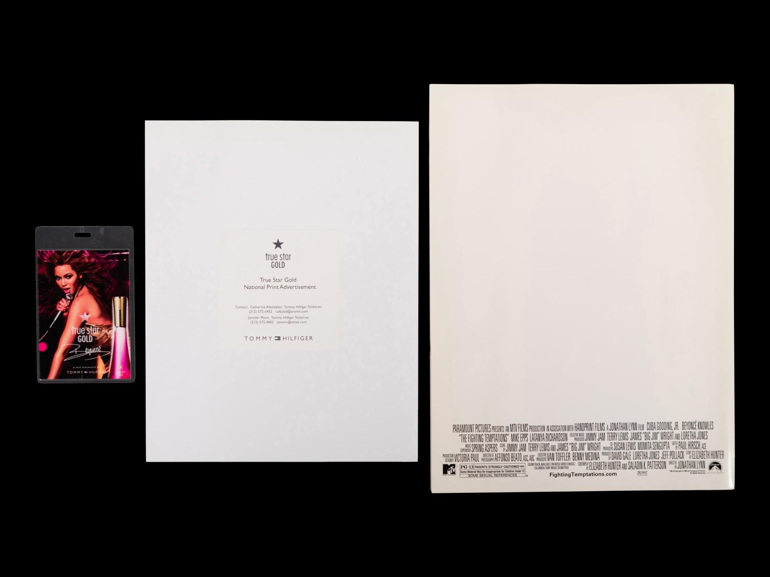 (Celebrity Memorabilia) A group of Beyonce memorabilia, comprising: