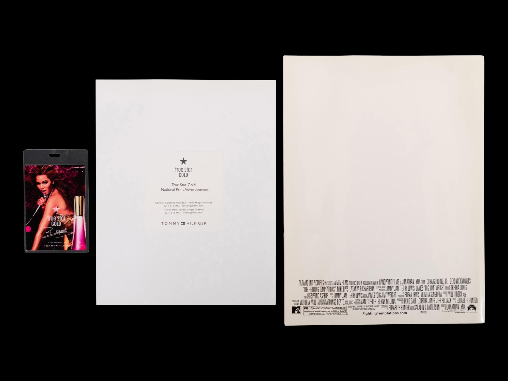 (Celebrity Memorabilia) A group of Beyonce memorabilia, comprising: