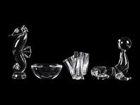 Four Steuben Glass Articles