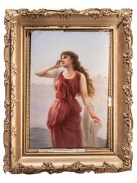 A Berlin (K.P.M.) Painted Porcelain Plaque