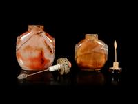 Two Agate Snuff Bottles