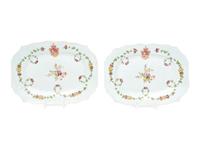 A Pair of Chinese Export Porcelain Platters
