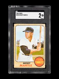 A 1968 Topps Mickey Mantle Baseball Card No. 280 (SGC 2 GOOD)