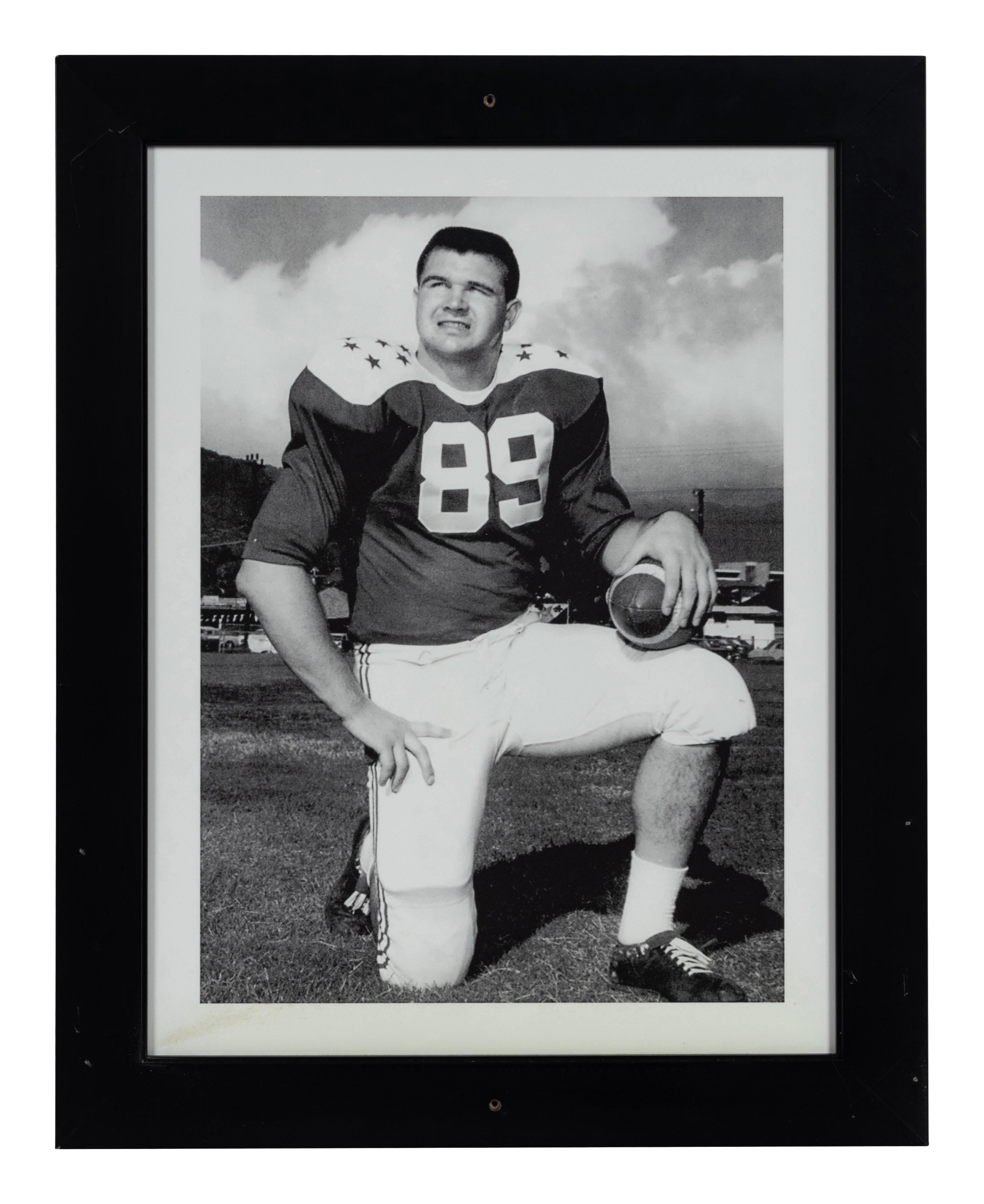 A Group of Six Photographs Depicting Mike Ditka as Chicago Bears Player Formerly Displayed at Mike Ditka’s Restaurant