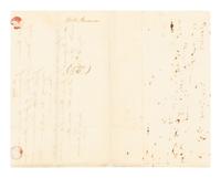 LINCOLN, Abraham (1809-1865). Autograph copy of a legal document. Springfield, Illinois, 9 July 1838.