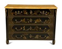 A Louis XIV Style Painted Commode