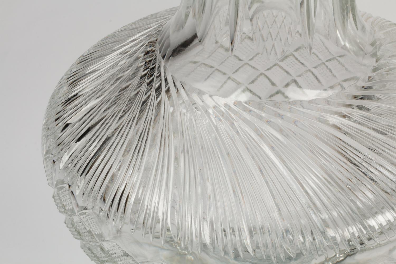 A Pair of Continental Cut Glass Urns