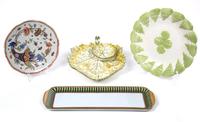 Four Miscellaneous Continental China Serving Pieces Length of largest 15 3/4 inches. — 20TH CENTURY