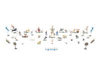 A Collection of Forty British Painted Metal Figures