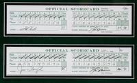 A Jack Nicklaus 1986 Masters Scorecard Signed Autograph Large Format Display,