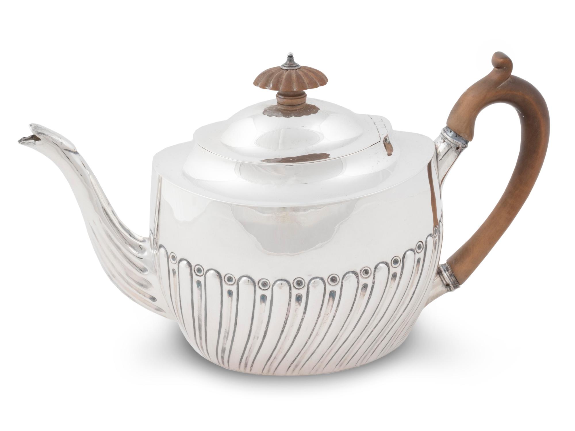 A George III Silver Teapot — Maker's Mark ID, London, 1804