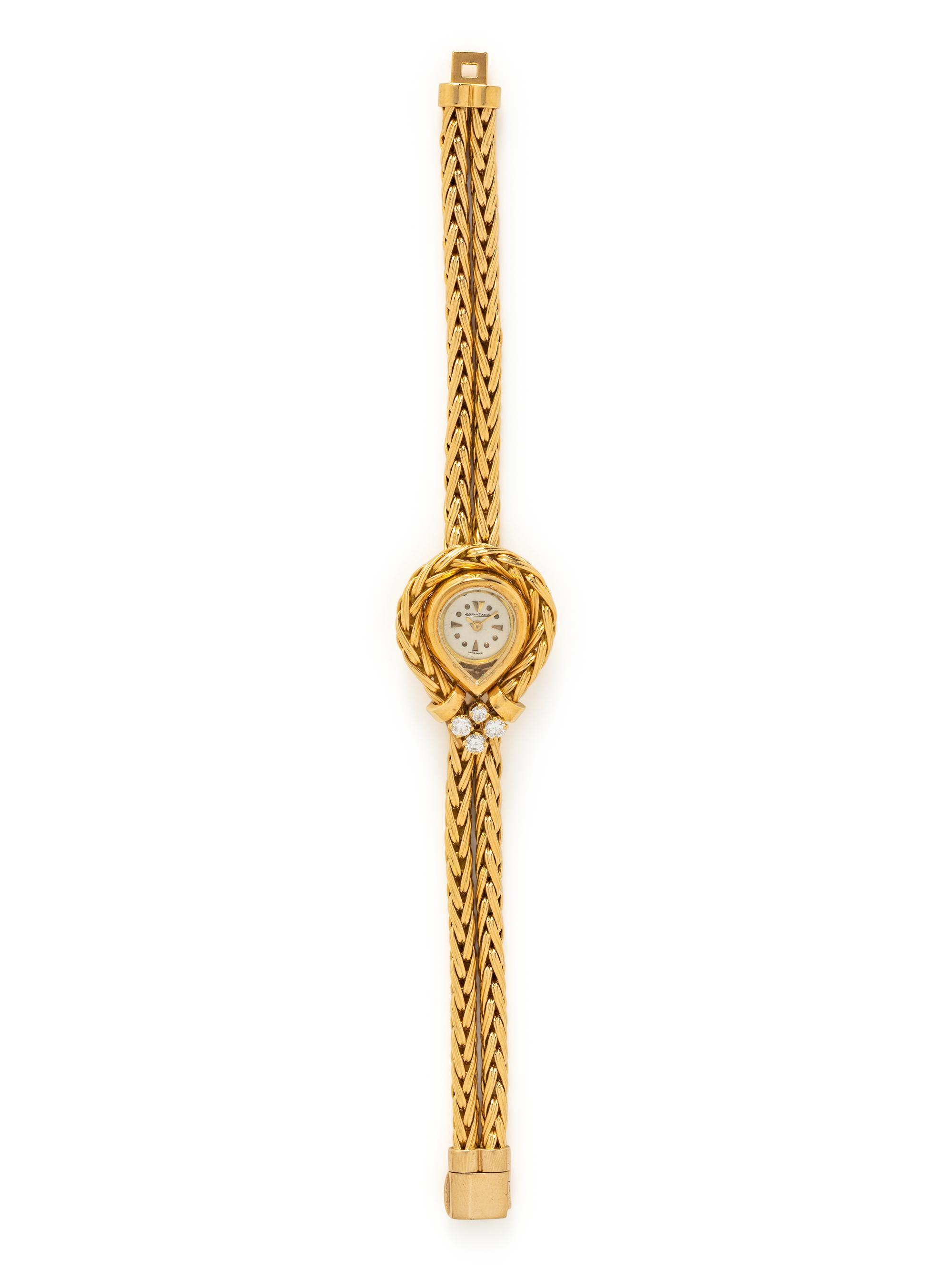 JAEGER-LECOULTRE FOR KUTCHINSKY, 18K YELLOW GOLD AND DIAMOND WATCH