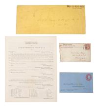 [CIVIL WAR]. A group of documents including muster rolls, discharge papers, and documents from headquarters, highlighted by a muster roll of Company A, 3rd Louisiana Cavalry.
