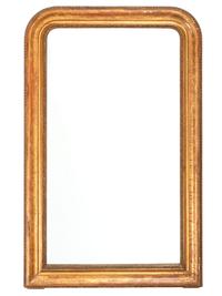 A Louis Philippe Carved and Painted Mirror