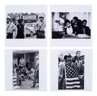 [CIVIL RIGHTS]. A group of 4 commemorative prints depicting iconic civil rights-era scenes, incl. examples by Bruce DAVIDSON, Danny LYON, and Eve ARNOLD.
