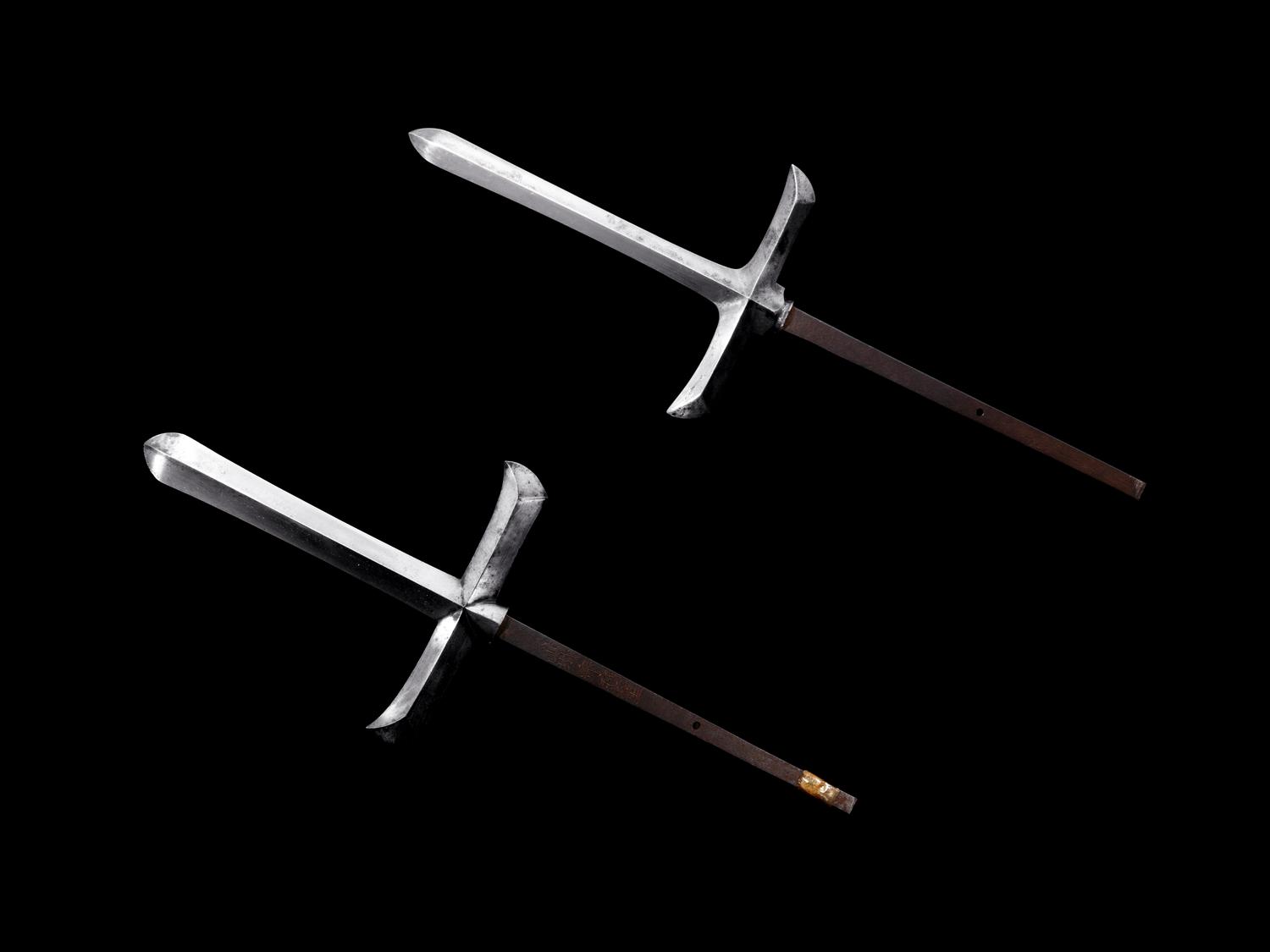 A Pair of Jumonji Yari