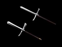 A Pair of Jumonji Yari